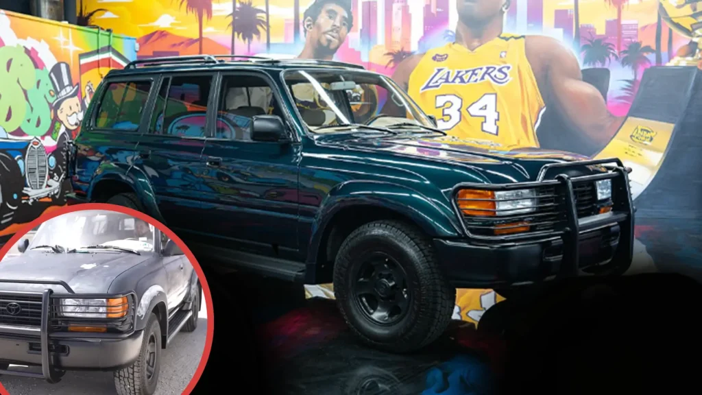 80 serijų „Landcruiser“, kuris buvo pirmasis Kobe Bryant automobilis, atkūrė