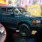 80 serijų „Landcruiser“, kuris buvo pirmasis Kobe Bryant automobilis, atkūrė