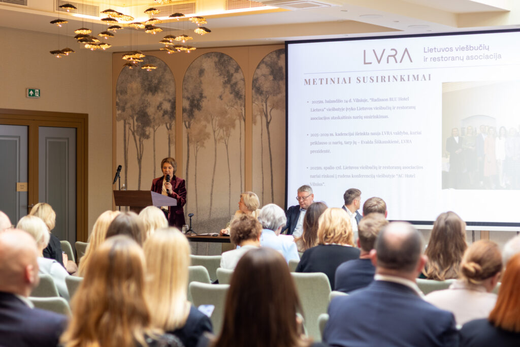 Lietuvos viešbučių ir restoranų asociacijos metinio -ataskaitinio narių susirinkimo pranešimai